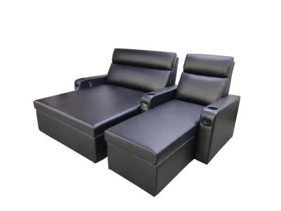 China 12mm Plywood Leather Recliner Chair Movie Theather Sofa Beds for sale