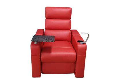 China Leather Home Cinema Sofa Modern Recliner Chair With USB Charger for sale