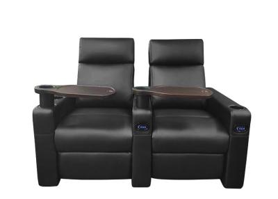 China Modern Full Electric Recline Armchair Genuine Leather Home Theater Seating for sale