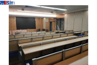 China Modern University Lecture Hall Seat Aluminum Alloy School Fixed Chair And Desk for sale