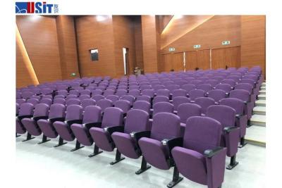 China Used In Theater Cinema Lecture Conference Hall Slow Return Folding Vip Auditorium Chairs Seats With Writing Table for sale