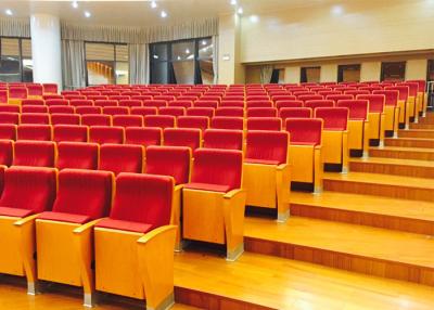 China Fire Retardant Movie Theater Seats Fabric With Aluminium Alloy Feet for sale