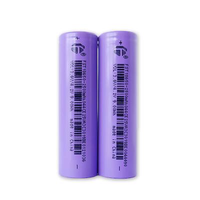 China Pilha de bateria recarregável roxa de 3.7v FST 2500mah 3C Li Ion 18650 à venda