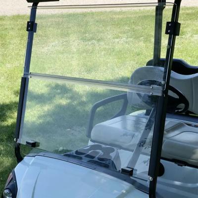 China Tinted Folding Golf Cart Windshield Fit In Yamaha Drive2 2017-Up for sale