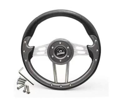 Cina PU Carbon Fiber Steering Wheel FAnti-Slip Or Golf Cart Icon I20 I40L I60L in vendita