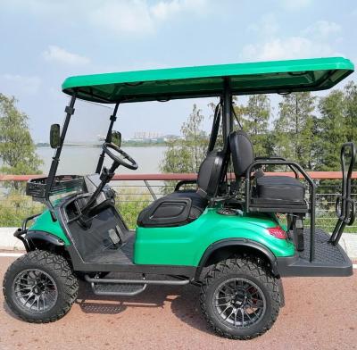 China China Made 4 Wheel Disc Brake Small Golf Cart High Chassis Electric Cheap Golf Cart 10 Inch Display 4 Seater Golf Cart C zu verkaufen