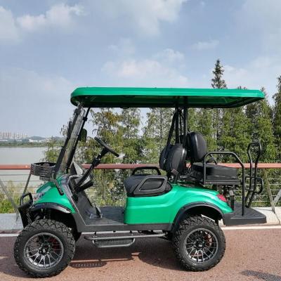 China 4 Wheel Disc Brake 10 Inch TFT IP66 CARplay Display 4 Person Golf Cart Max140KM Max 28MPH Hunting 4 Seater Electric Golf for sale