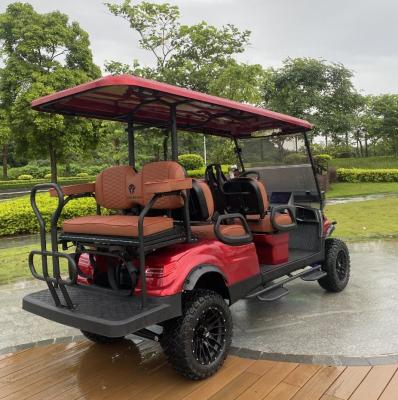 China OEM ODM 6 Passenger Golf Cart 4 Wheel Disc Brake 10 Inch TFT 6 Seater Club for sale