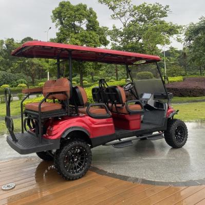 China Carro de golf elevado de 6 asientos Carro de golf club coche de 6 asientos Carro de golf eléctrico en venta