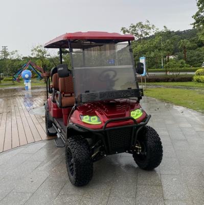 China Factory Price 6 Seat Electric Golf Cart 6 Seater Lifted Golf Cart 4 Wheel Disc Brake 10 Inch Display Top 6 Seater Golf C for sale
