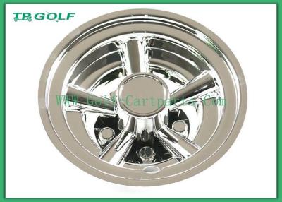 China 8 Inch Golf Cart Wheel Covers SS 5 Spoke Hub Caps For Steel Wheels 330g for sale