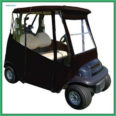 China Classic Accessories 3 Sided Golf Cart Enclosures With Zippered Door Golf Cart Rain Cover for sale