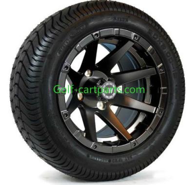 중국 관례 12 인치 골프 카트 바퀴는 Ezgo 바퀴와 타이어 4개의 Shiney 세트를 타이어로 만듭니다 판매용