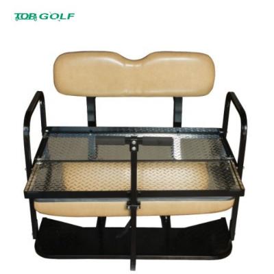 China Buff Leather Club Car DS Golf Cart Rear Flip Seat Kit for sale