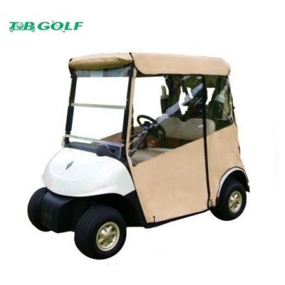 China Door Works Golf Cart Enclosures With Rear Seat White Dual U - Shaped Zippers for sale