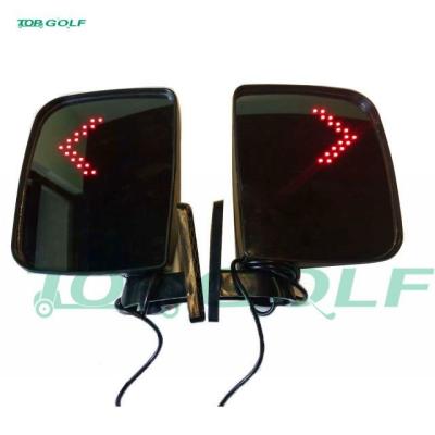 China ABS Adjustable Golf Cart Mirrors With Turn Signals No Vibration For Golf Car Club Car for sale