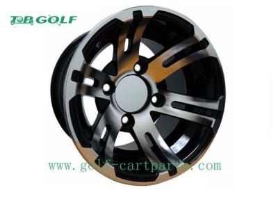 China Black Hubcaps For Golf Cart Wheels 10x7 Machined Golf Buggy Accessories for sale