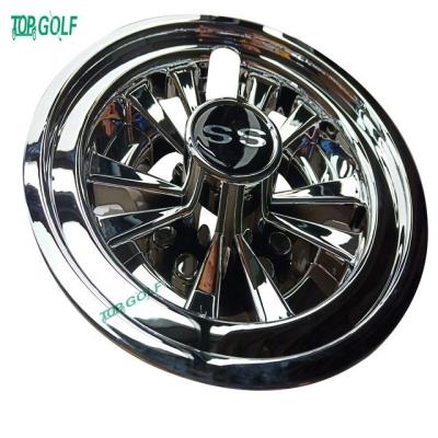 China Hubcaps Wheel Covers Golf Trolley Accessories Chrome Finish Plastic Material for sale