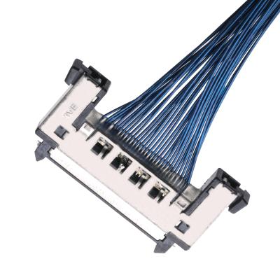 China JAE FI-RE31CL To FI RE31CL LCD Lvds Cable customized cable assembly 0.3mm pitch molex wire harness for sale