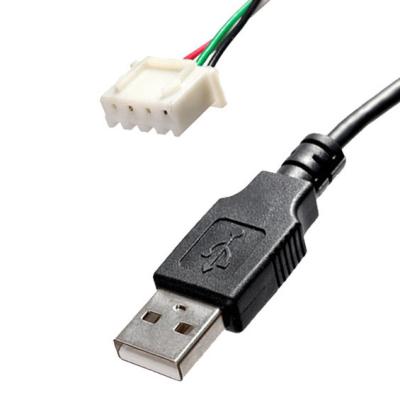 중국 Ｍ 플러그 고속도 Usb 연장 케이블, JST XHP 4 USB 2.0 연장 코드 판매용