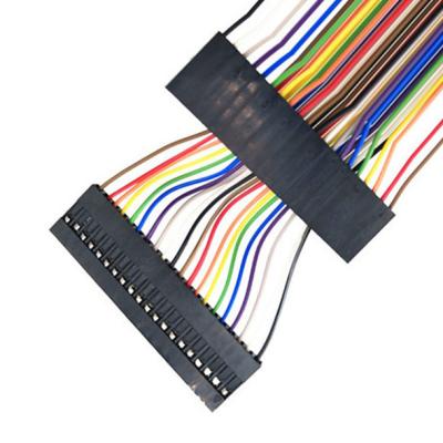 China Flat Rainbow Ribbon Cable , 1.27mm Dupont Ribbon Cable 20 Pins for sale