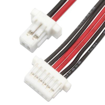 China Jst Cable Sh 1.0 TO 6Pin SH1.0 WIRE 500MM Jst Connector To 3mm Tinned Custom Wire Harness for sale
