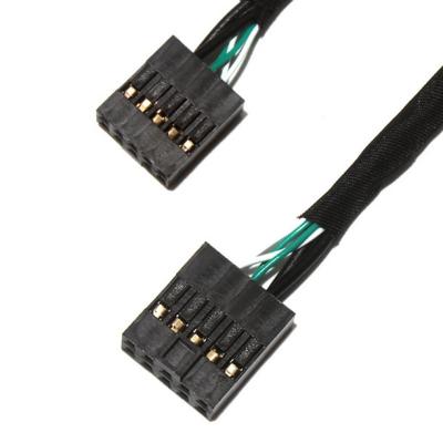 China Kundenspezifisches Usb-PWB-Kabel lvds Anzeigenverbindungsstück Kabelbaum 10POS MOLEX 22552101 zu verkaufen