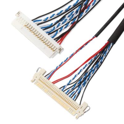 China 30 Pin Lvds Cable , 30 Pin Lcd Panel Fi X30HL B TO DF19 20S Lvds cable for sale