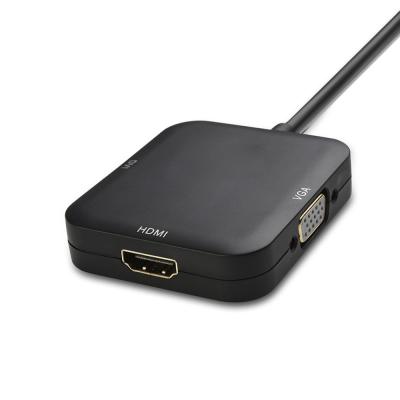 Китай Маленький дисплей-порт на HDMI/DVI/VGA адаптер с соединительным кабелем LCD продается