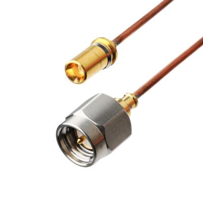 China Rohs Semi Rigid Coaxial Cable Vita 67 Smpm Straight Plug To Sma Male Straight Plug Sro47 for sale