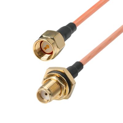 China Oem / Odm Rg316 conector de cable Sma conector de mamparo femenino a conector directo masculino en venta