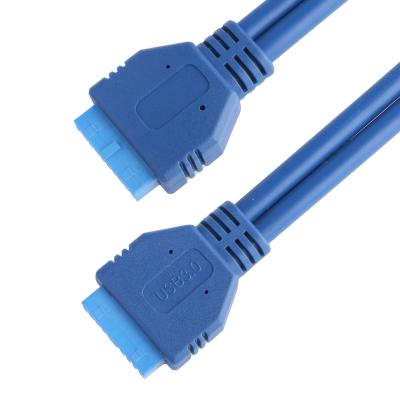 중국 USB3.0 20p IDC 커넥터 Ldpe 투명 45p 블루 PVC OEM / ODM 판매용