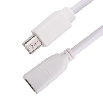 China C2g Mini Male To Female Displayport Cable White Oem / Odm for sale
