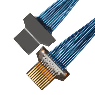 China ROHS FPC Micro cable coaxial ensamblaje FPC-010T-01 Conector de placa de coincidencia 20542-010E-01 Soldado hacia arriba OEM/ODM en venta