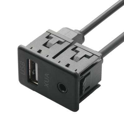 China ISOBUS AUX male Extension Cable Jack 3.5mm Stereo For O Jack USB Socket Cable for sale