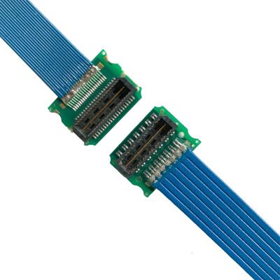 China Aduana 0.50m m QSH 030 conector de alta velocidad de la exhibición de 01 de F D Samtec lvds del cable en venta