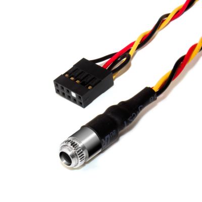 China 10POS 2.54MM PITCH Molex 22-55-2101 HEADER 3.5MM PANEL MOUNT AUDIO JACK for sale