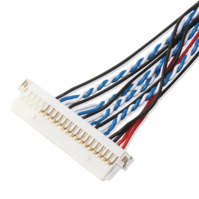 China Custom Wire Harness FI S20S 20pin ,1.25 Mm Pitch  JAE Display Lvds Cable for sale
