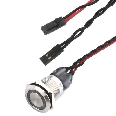 China Bulgin Mpi002 28 D4 Red Blue Led Power Switch cable For Rl To Molex 50579402 for sale