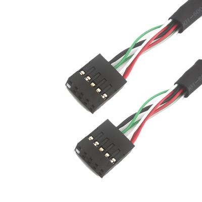 China 2.54mm Dual Usb Wire Harness Bb To Sbc 10 POS MOLEX 22552101 cable for sale