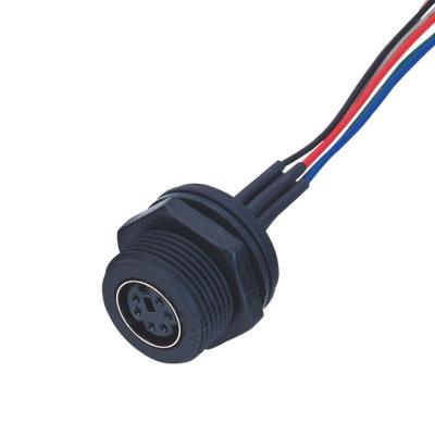 Chine DM WF 6 Pin Mini Din Cable, connecteur droit d'affichage de lvds de câble d'IP67 Isobus à vendre