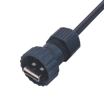 China Conector del USB 2,0 ISOBUS, cable masculino del mini conector industrial del IO en venta
