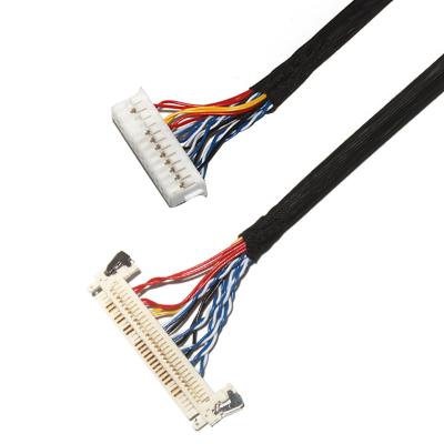China Customize comprimento 2.0mm Pitch Lvds Cable Assembly 30 pin IPEX DF11-24DS-2C para FI-X3OHL OEM/ODM à venda