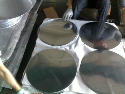 中国 1100 の O の合金上塗を施してあるアルミニウム プロダクト円形アルミニウム版の深いデッサン 販売のため