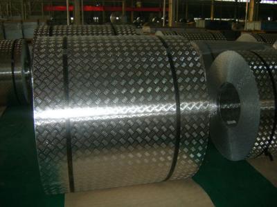 China 4 mm Roll Aluminum Checkered Plate , Steel Diamond Plate Sheets For Bus for sale