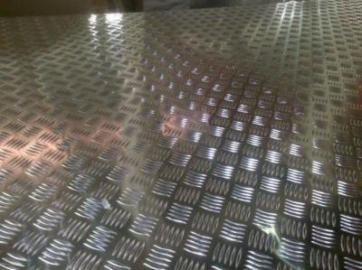 China HS Code 7606 Embossed Aluminum Sheeting / Aluminium Checker Plate Sheet for sale