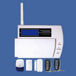 China GSM wireless home alarms in LED screen supporting CID for sale