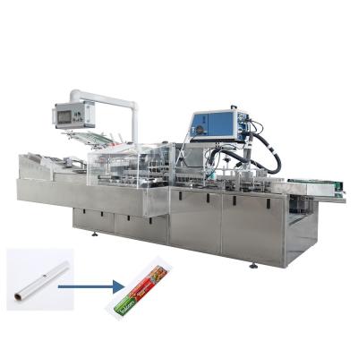 China Production 65 Boxes/min Aluminum Foil Roll Cartoning Machine with Easy Carton Packing for sale