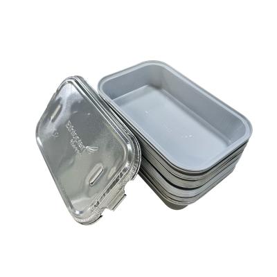 China Practical Takeaway Packing Box for Disposable BBQ Container Aluminum Foil Lunch Box for sale