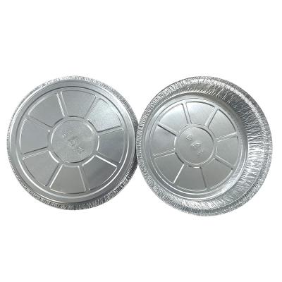 China Pet Food Packing Aluminum Foil Round Plates Disposable Food Tray Take Out Containers for sale